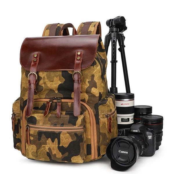 backpack m449 vintage camouflage canvas leather po bag outdoor travel roomy pography dslr camera case for canon/nikon/sony
backpack m449 vintage camouflage canvas leather po bag outdoor travel roomy pography dslr camera case for canon/nikon/sony