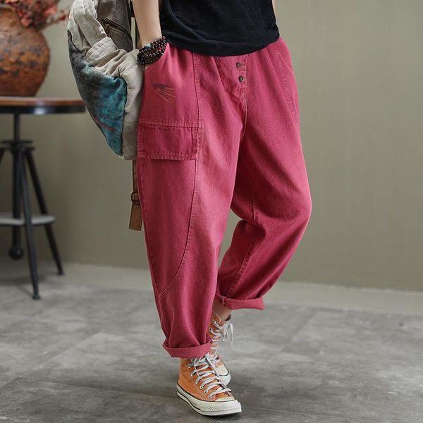 women's pants & capris 2021 spring autumn large size elastic waist women trousers casual print spliced retro ladies all-match, Black;white
women's pants & capris 2021 spring autumn large size elastic waist women trousers casual print spliced retro ladies all-match, Black;white