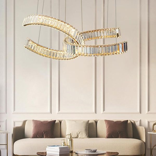 modern foyer lustre k9 crystal led dimmable pendant lights shiny gold / chrome steel suspension lamp luminarias lamparas lamps
modern foyer lustre k9 crystal led dimmable pendant lights shiny gold / chrome steel suspension lamp luminarias lamparas lamps
