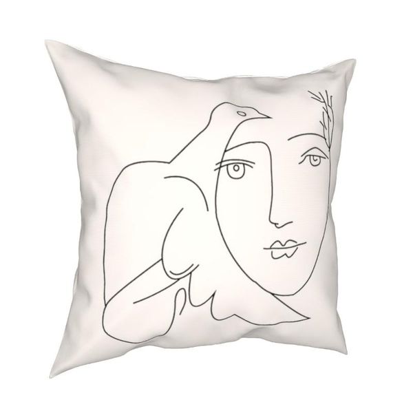 cushion/decorative pillow picasso lady line pillowcase cushion cover decorations drawing dove face feminism minimal case home 45x45cm
cushion/decorative pillow picasso lady line pillowcase cushion cover decorations drawing dove face feminism minimal case home 45x45cm