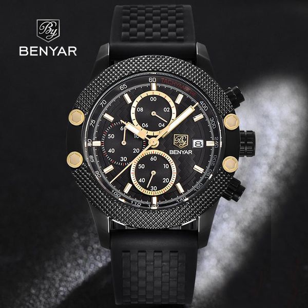 quartz watch for men benyar fashion casual automatic date men's watches business stainless steel case wristwatch reloj hombre wristwatc, Slivery;brown
quartz watch for men benyar fashion casual automatic date men's watches business stainless steel case wristwatch reloj hombre wristwatc, Slivery;brown
