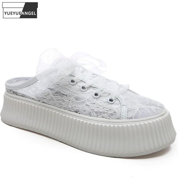 slippers ladies summer close toe lace thick platform slides up breathable women casual shoes slip on wedges white, Black
slippers ladies summer close toe lace thick platform slides up breathable women casual shoes slip on wedges white, Black