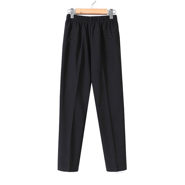 women's pants & capris plus size 5xl mom high waist casual women trousers elastic loose straight spring atumn pantalones mujer bw4, Black;white
women's pants & capris plus size 5xl mom high waist casual women trousers elastic loose straight spring atumn pantalones mujer bw4, Black;white