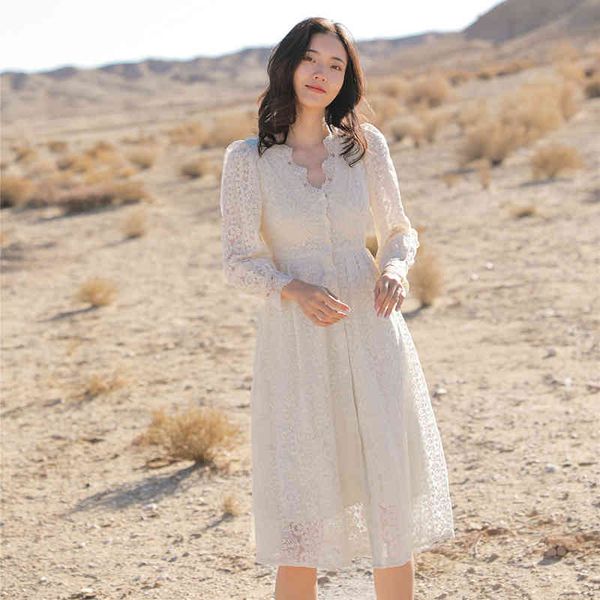 robe elegant lace apricot dress women's spring v-neck single breasted waist long sleeve knee-lenght dresses 5c561 210510, Black;gray
robe elegant lace apricot dress women's spring v-neck single breasted waist long sleeve knee-lenght dresses 5c561 210510, Black;gray