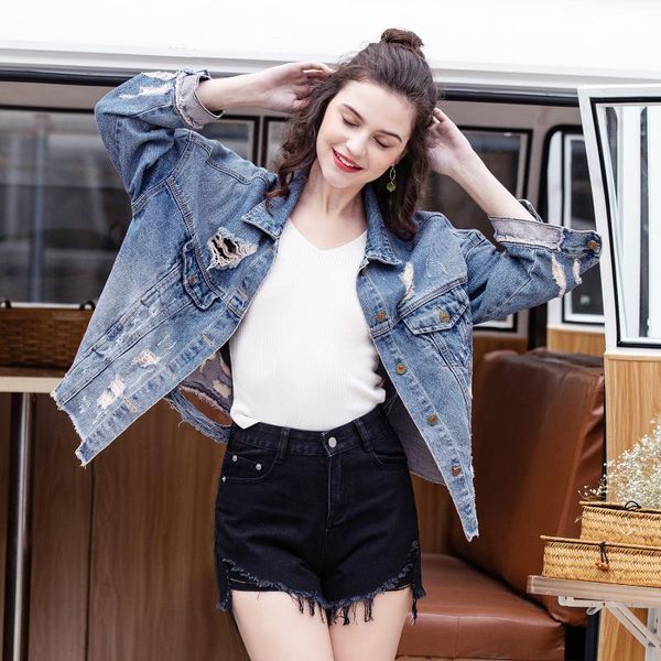women's jackets 01 women jacket quality winter oversize denim blue jeans coat turn-down collar casual outwear bomber girl, Black;brown
women's jackets 01 women jacket quality winter oversize denim blue jeans coat turn-down collar casual outwear bomber girl, Black;brown