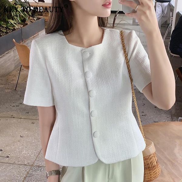 women's jackets key to beauty women coat square collar puff sleeve single breasted solid elegant slim thin 2021 spring summer fashion j, Black;brown
women's jackets key to beauty women coat square collar puff sleeve single breasted solid elegant slim thin 2021 spring summer fashion j, Black;brown