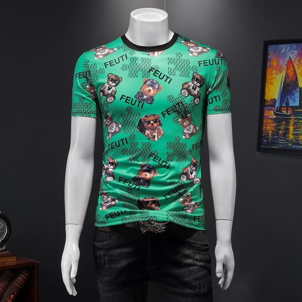 men's high-end digital direct printing mercerized cotton short-sleeved t-shirt 2022 summer casual fashion bottom-seeking shirt, White;black
men's high-end digital direct printing mercerized cotton short-sleeved t-shirt 2022 summer casual fashion bottom-seeking shirt, White;black