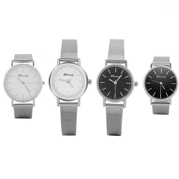 ulzzang quartz watches stainless steel band wristwatches fashion women watch analog dial lovers couple wrist 2 sizes, Slivery;brown
ulzzang quartz watches stainless steel band wristwatches fashion women watch analog dial lovers couple wrist 2 sizes, Slivery;brown