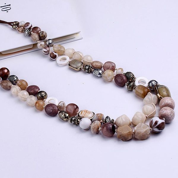 pendant necklaces women acrylic beads resin necklace ccb shell multilayer retro tribal style jewelry accessories xin-, Silver
pendant necklaces women acrylic beads resin necklace ccb shell multilayer retro tribal style jewelry accessories xin-, Silver