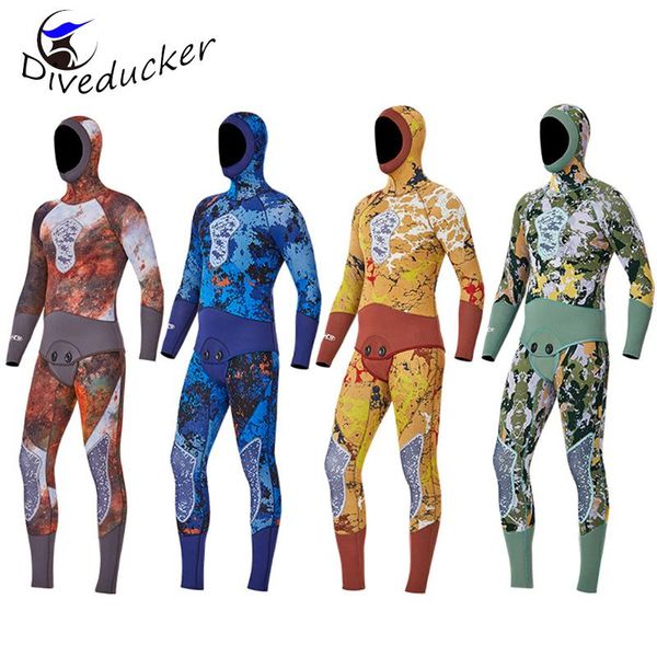 neoprene 2-pieces scuba diving suit hooded jacket+full-body vest set professional underwater spearfishing warm wetuit swim wear
neoprene 2-pieces scuba diving suit hooded jacket+full-body vest set professional underwater spearfishing warm wetuit swim wear