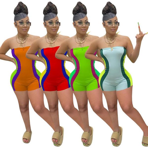 women's tracksuits 2021 fitness women rompers off shoulder skinny biker playsuits summer sporty activewear side stripe club party jumps, Gray
women's tracksuits 2021 fitness women rompers off shoulder skinny biker playsuits summer sporty activewear side stripe club party jumps, Gray