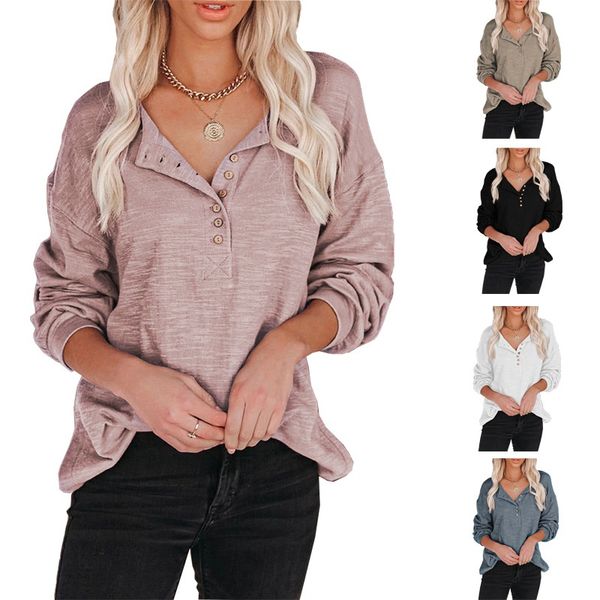 european and american women's sweater autumn and winter 2021 new solid color breasted lantern sleeve leisure long sleeve top, White
european and american women's sweater autumn and winter 2021 new solid color breasted lantern sleeve leisure long sleeve top, White