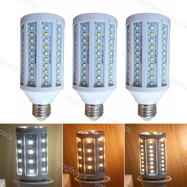 led bulbs corn 80ra 110v 220v 15w 20w 25w plastic smd2835 three color e27 6500k + 3500k 360 degree for table light pendant floor lights dhl 
led bulbs corn 80ra 110v 220v 15w 20w 25w plastic smd2835 three color e27 6500k + 3500k 360 degree for table light pendant floor lights dhl
