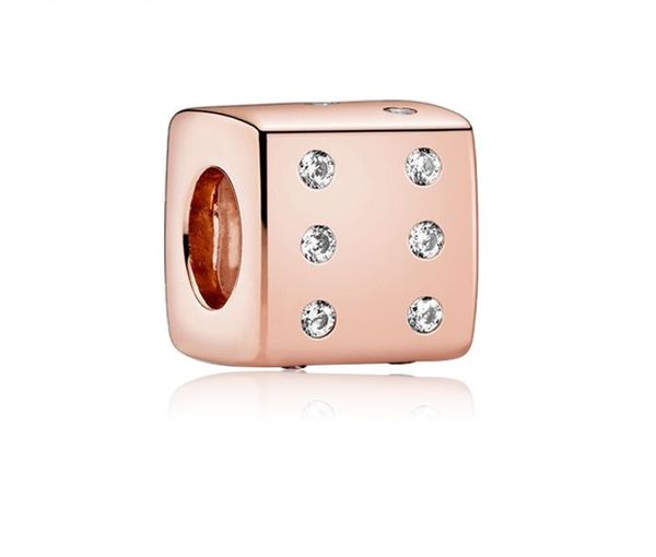 fit pandora charm bracelet rose gold dice crystal clear cz charms bead 925 silver dangle diy jewelry european snake chain necklace & bangle, Black
fit pandora charm bracelet rose gold dice crystal clear cz charms bead 925 silver dangle diy jewelry european snake chain necklace & bangle, Black