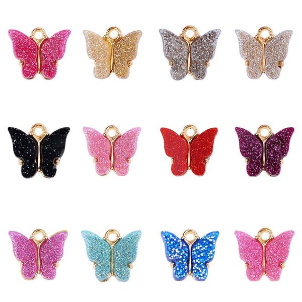 charms 10pcs/set shiny cute butterfly diy earrings jewelry making supplies fashion multicolor acrylic animal pendant, Bronze;silver
charms 10pcs/set shiny cute butterfly diy earrings jewelry making supplies fashion multicolor acrylic animal pendant, Bronze;silver