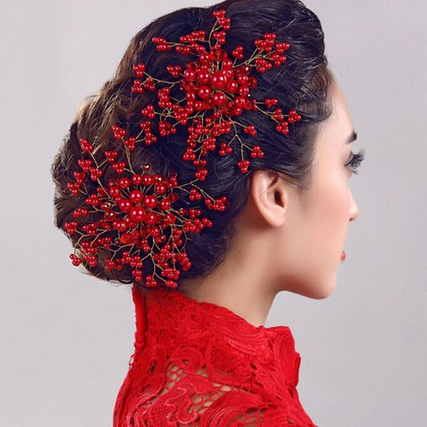 forseven 1pc red pearl crystal women hair combs jewelry bride tiaras headpiece hair jewelry wedding bridal hair accessories jl, Slivery;golden
forseven 1pc red pearl crystal women hair combs jewelry bride tiaras headpiece hair jewelry wedding bridal hair accessories jl, Slivery;golden