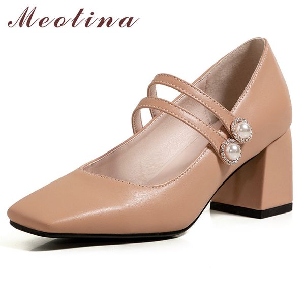 meotina women square toe shoes high heel mary janes pumps pearl fashion shoes block heels dress footwear khaki 33-46 210520, Black
meotina women square toe shoes high heel mary janes pumps pearl fashion shoes block heels dress footwear khaki 33-46 210520, Black