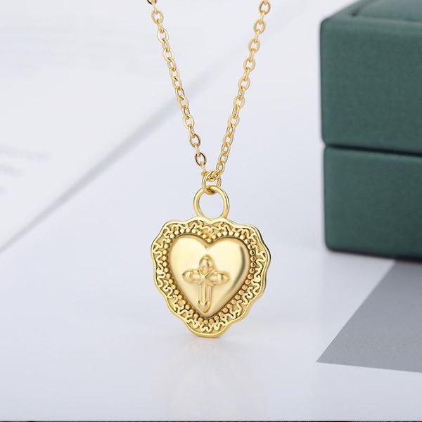 chokers heart necklaces for women stainless steel gold cross choker pendant necklace boho jewelry gift bijoux femme, Golden;silver
chokers heart necklaces for women stainless steel gold cross choker pendant necklace boho jewelry gift bijoux femme, Golden;silver