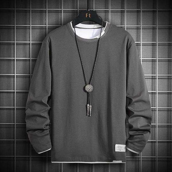 men's hoodies & sweatshirts autumn men sweatshirt casual 2021 mens hip hop harajuku solid color loose pullover male two fake pieces clo, Black
men's hoodies & sweatshirts autumn men sweatshirt casual 2021 mens hip hop harajuku solid color loose pullover male two fake pieces clo, Black