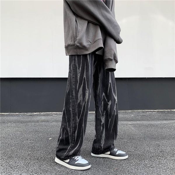 men's jeans autumn and winter fashion men youth casual street wear tie dyeing gradually changing color straight tube wide pants, Blue
men's jeans autumn and winter fashion men youth casual street wear tie dyeing gradually changing color straight tube wide pants, Blue