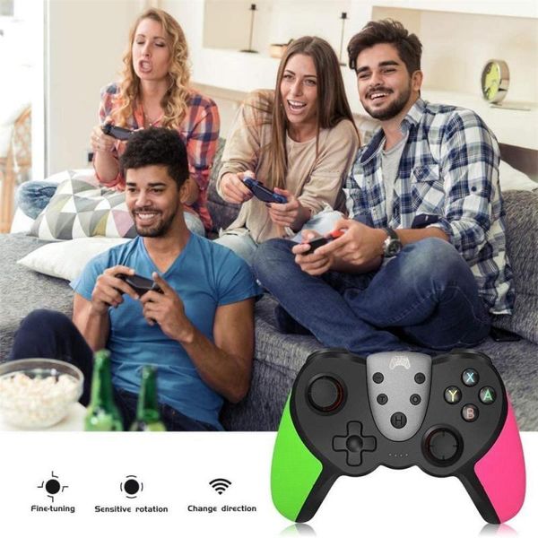 wireless bluetooth game controller handle for switch pro games console gamepad with nfc function 6-axis controllers & joysticks
wireless bluetooth game controller handle for switch pro games console gamepad with nfc function 6-axis controllers & joysticks