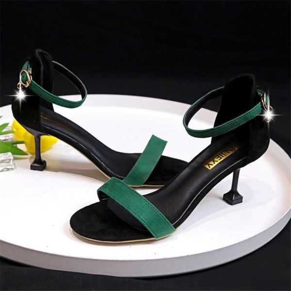 fashion ankle strap women casual sandals open toe summer high heel shoes buckle ladies office work sandalias thin heels, Black
fashion ankle strap women casual sandals open toe summer high heel shoes buckle ladies office work sandalias thin heels, Black