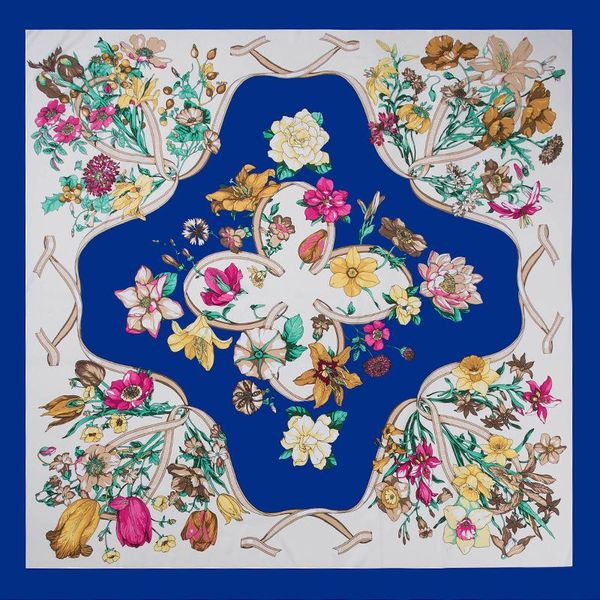 scarves twill print silk scarf women's sunscreen shawl in spring and summer 130*130cm, Blue;gray
scarves twill print silk scarf women's sunscreen shawl in spring and summer 130*130cm, Blue;gray