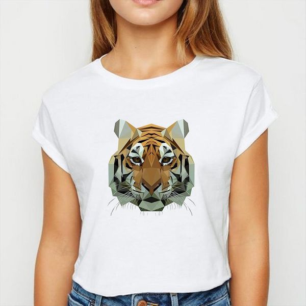 animals tiger harajuku spring womens summer loose fashion easy matching o collar, White
animals tiger harajuku spring womens summer loose fashion easy matching o collar, White