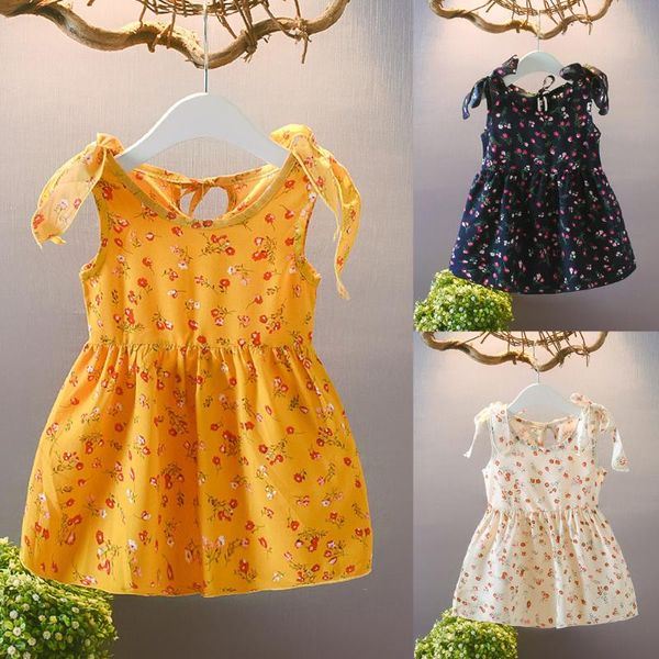 girl's dresses floral print baby girl dress cute toddler flower princess sleeveless sundress summer clothes party, Red;yellow
girl's dresses floral print baby girl dress cute toddler flower princess sleeveless sundress summer clothes party, Red;yellow
