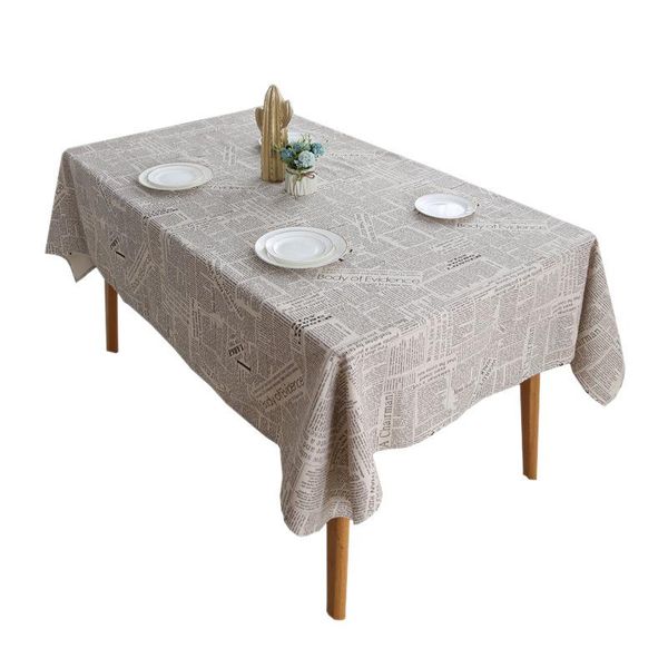 table cloth cotton and linen tablecloth brown waterproof oil-proof thickening english spaper section dining coffee desk
table cloth cotton and linen tablecloth brown waterproof oil-proof thickening english spaper section dining coffee desk