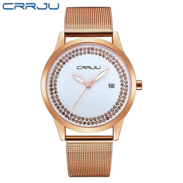 wristwatches crrju women watch fashion steel alloy quartz watches ladies gold simple style casual wristwatch elegant reloje, Slivery;brown
wristwatches crrju women watch fashion steel alloy quartz watches ladies gold simple style casual wristwatch elegant reloje, Slivery;brown