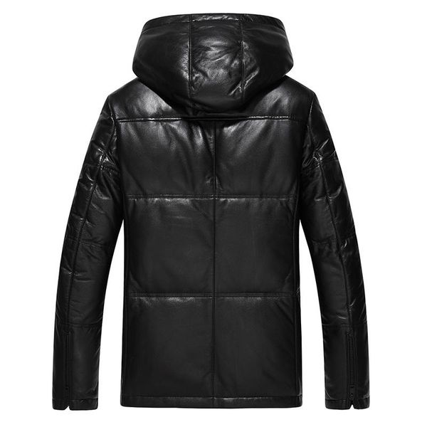 men's leather & faux winter genuine coat men jacket thick warm down coats male real sheepskin 17163 lwl1077, Black
men's leather & faux winter genuine coat men jacket thick warm down coats male real sheepskin 17163 lwl1077, Black