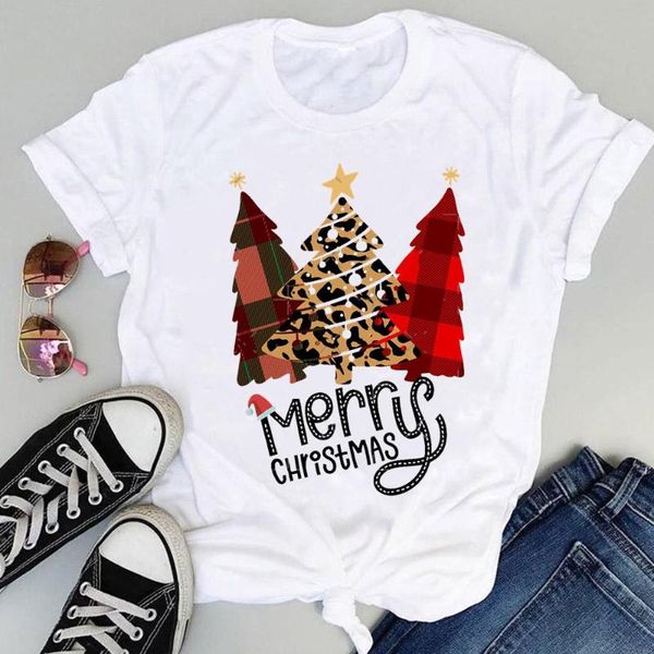 women's t-shirt merry christmas leopard 90s trend festival cartoon print t-shirts clothes holiday women graphic tshirt female year tee, White
women's t-shirt merry christmas leopard 90s trend festival cartoon print t-shirts clothes holiday women graphic tshirt female year tee, White
