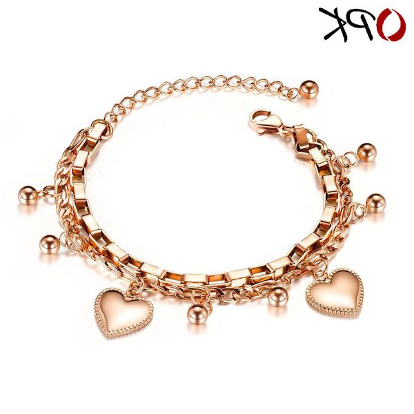 jewelry fashion multi-layer stainless steel bracelet women's love round bead temperament women's hand accessories, Golden;silver
jewelry fashion multi-layer stainless steel bracelet women's love round bead temperament women's hand accessories, Golden;silver