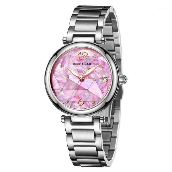 wristwatches reef tiger women automatic watch ladies dress mechanical wrist watches womens wristwatch 2021 rga1584, Slivery;brown
wristwatches reef tiger women automatic watch ladies dress mechanical wrist watches womens wristwatch 2021 rga1584, Slivery;brown