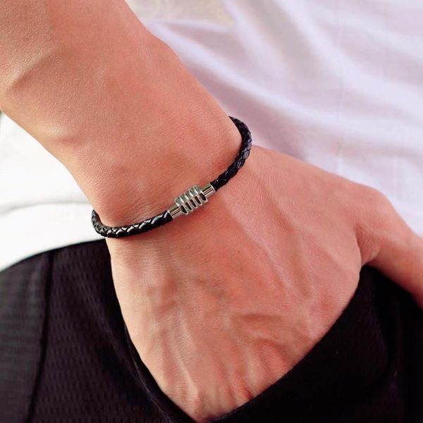 charm bracelets 100% leather bracelet for men minimalist stainless steel braslet attract magnet braclet gift boyfriend husband pulsera, Golden;silver
charm bracelets 100% leather bracelet for men minimalist stainless steel braslet attract magnet braclet gift boyfriend husband pulsera, Golden;silver
