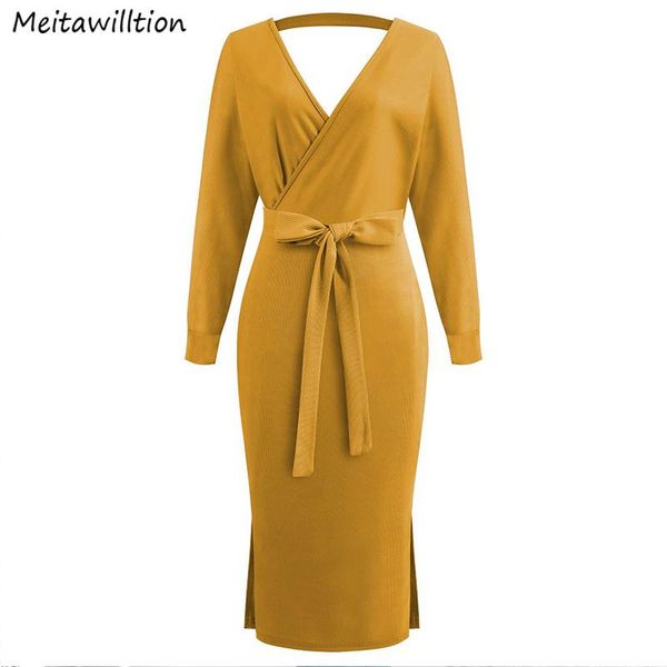 casual dresses 2021 spring autumn fall women ribbed knitted dress ladies v neck split long sleeve bodycon midi, Black;gray
casual dresses 2021 spring autumn fall women ribbed knitted dress ladies v neck split long sleeve bodycon midi, Black;gray