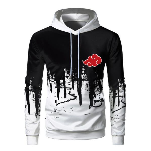 men's hoodies & sweatshirts japanese anime akatsuki cloud symbols print sweatshirt pullover harajuku fashion casual streetwear sudade, Black
men's hoodies & sweatshirts japanese anime akatsuki cloud symbols print sweatshirt pullover harajuku fashion casual streetwear sudade, Black
