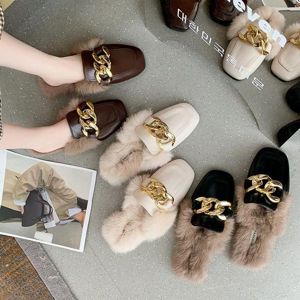 slippers shoes cover toe plush for adults loafers slipers women female mule slides fur 2021 flat mules rome basic with pu re, Black
slippers shoes cover toe plush for adults loafers slipers women female mule slides fur 2021 flat mules rome basic with pu re, Black