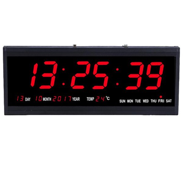 wall clocks digital clock big led time calendar temperature 110-240v modern design home watch decor eu plug
wall clocks digital clock big led time calendar temperature 110-240v modern design home watch decor eu plug