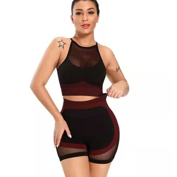 mesh hollow out yoga set high waist short workout clothes for women running fitness gym suit sportwear academia outfit
mesh hollow out yoga set high waist short workout clothes for women running fitness gym suit sportwear academia outfit