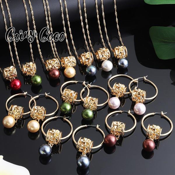 earrings & necklace cring coco jewelry sets hawaiian multi-color pearl hoop gold plated polynesian plumeria pendant necklaces set for women, Silver
earrings & necklace cring coco jewelry sets hawaiian multi-color pearl hoop gold plated polynesian plumeria pendant necklaces set for women, Silver