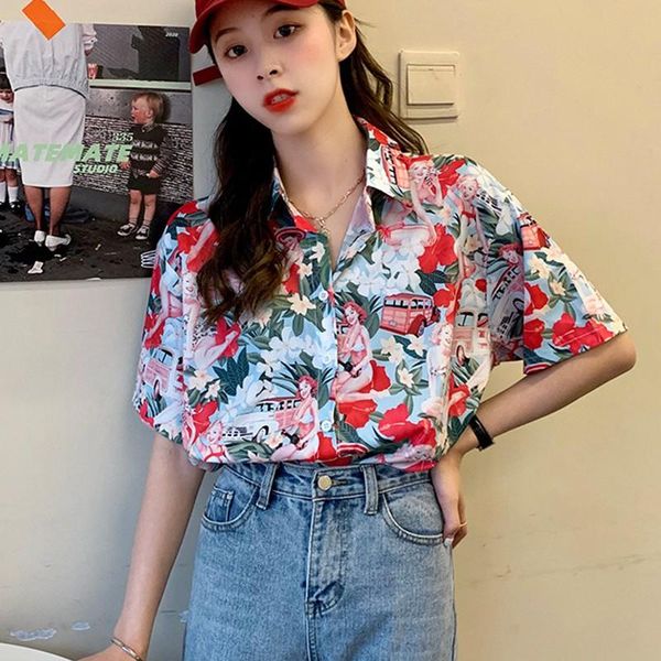 women's blouses & shirts summer women casual chiffon blouse harajuku loose short sleeve lapel shirt ladies girl y, White
women's blouses & shirts summer women casual chiffon blouse harajuku loose short sleeve lapel shirt ladies girl y, White
