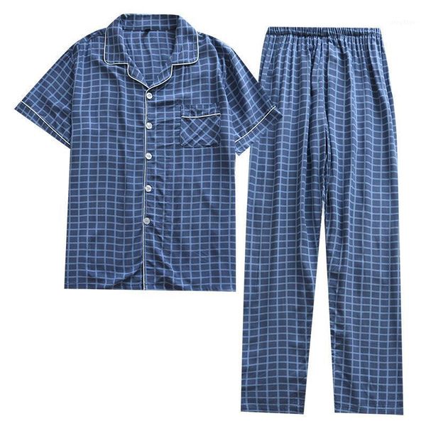 men's sleepwear man summer pajamas set grid lapel short sleeved pant homewear suit thin cotton button male two piece home clothes, Black;brown
men's sleepwear man summer pajamas set grid lapel short sleeved pant homewear suit thin cotton button male two piece home clothes, Black;brown
