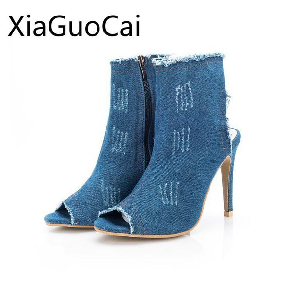 summer women's sandals shoes style foreign trade female stiletto high heel denim iing, Black
summer women's sandals shoes style foreign trade female stiletto high heel denim iing, Black