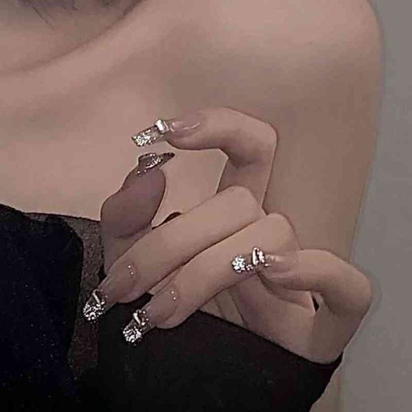 false nails 24pcs/box long coffin false nails crystal diamond design ballerina fake with glue full cover nail tips press on 220225, Red;gold
false nails 24pcs/box long coffin false nails crystal diamond design ballerina fake with glue full cover nail tips press on 220225, Red;gold