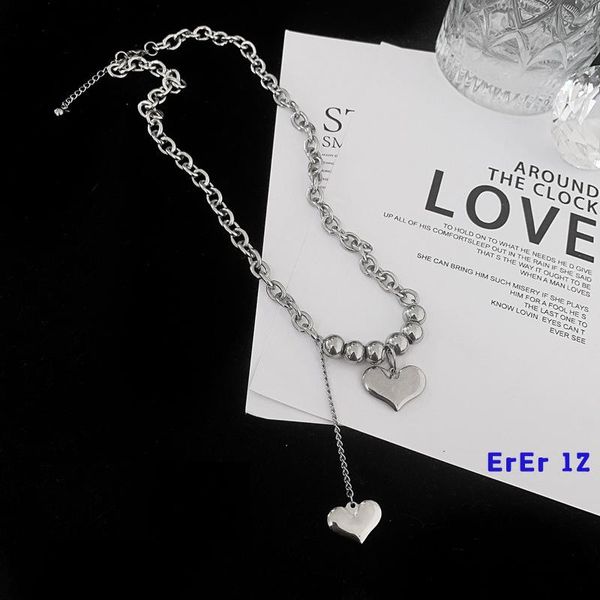 chains erermetal love necklace ins tide personality hip-hop cold wind long female cool thick chain pendant europe and the united states, Silver
chains erermetal love necklace ins tide personality hip-hop cold wind long female cool thick chain pendant europe and the united states, Silver