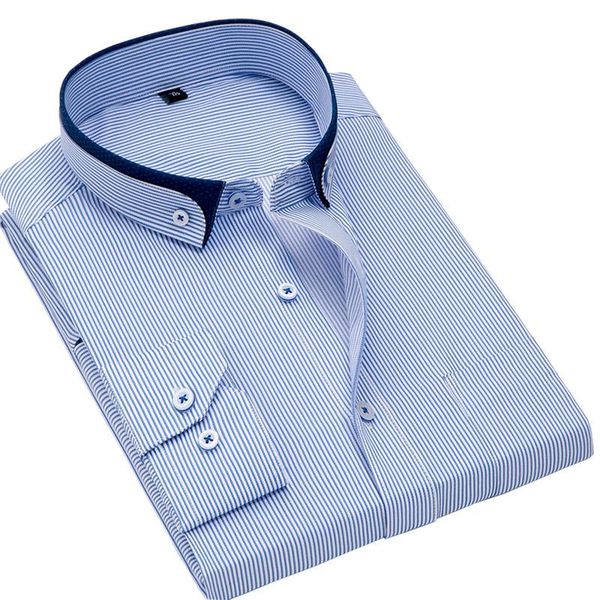 vintage stand collar striped shirts slim fit non-iron business men dress shirt long sleeve social male front pocket men's casual, White;black
vintage stand collar striped shirts slim fit non-iron business men dress shirt long sleeve social male front pocket men's casual, White;black
