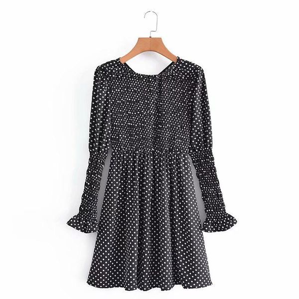 casual dresses black wave point dress european and american women's wholesale 2021 autumn long sleeve marathon tight 5-34, Black;gray
casual dresses black wave point dress european and american women's wholesale 2021 autumn long sleeve marathon tight 5-34, Black;gray