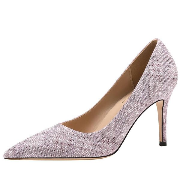 party shoes women high heels pumps pointed lady wedding dress, Black